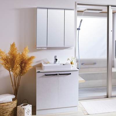 cleanup开放式浴室梳妆台