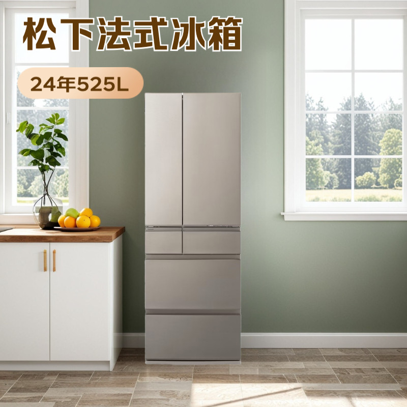 日本进口松下525升六门冰箱