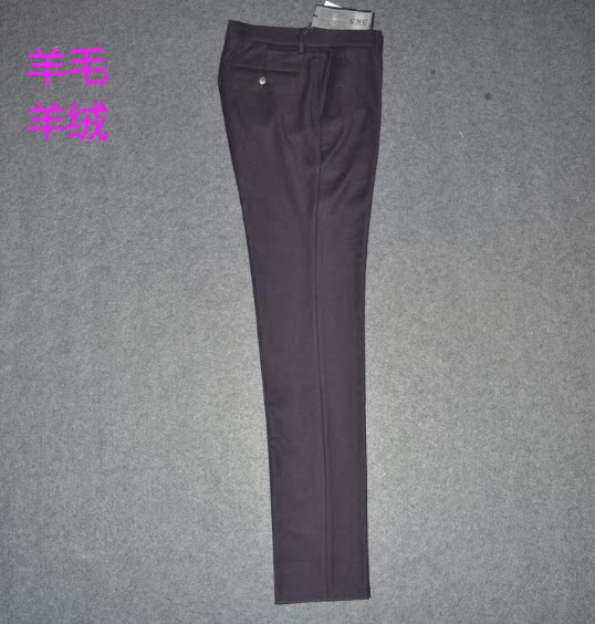 C男装秋冬厚西裤长裤 时尚羊毛羊绒正装上班长裤 潮牌裤子3590