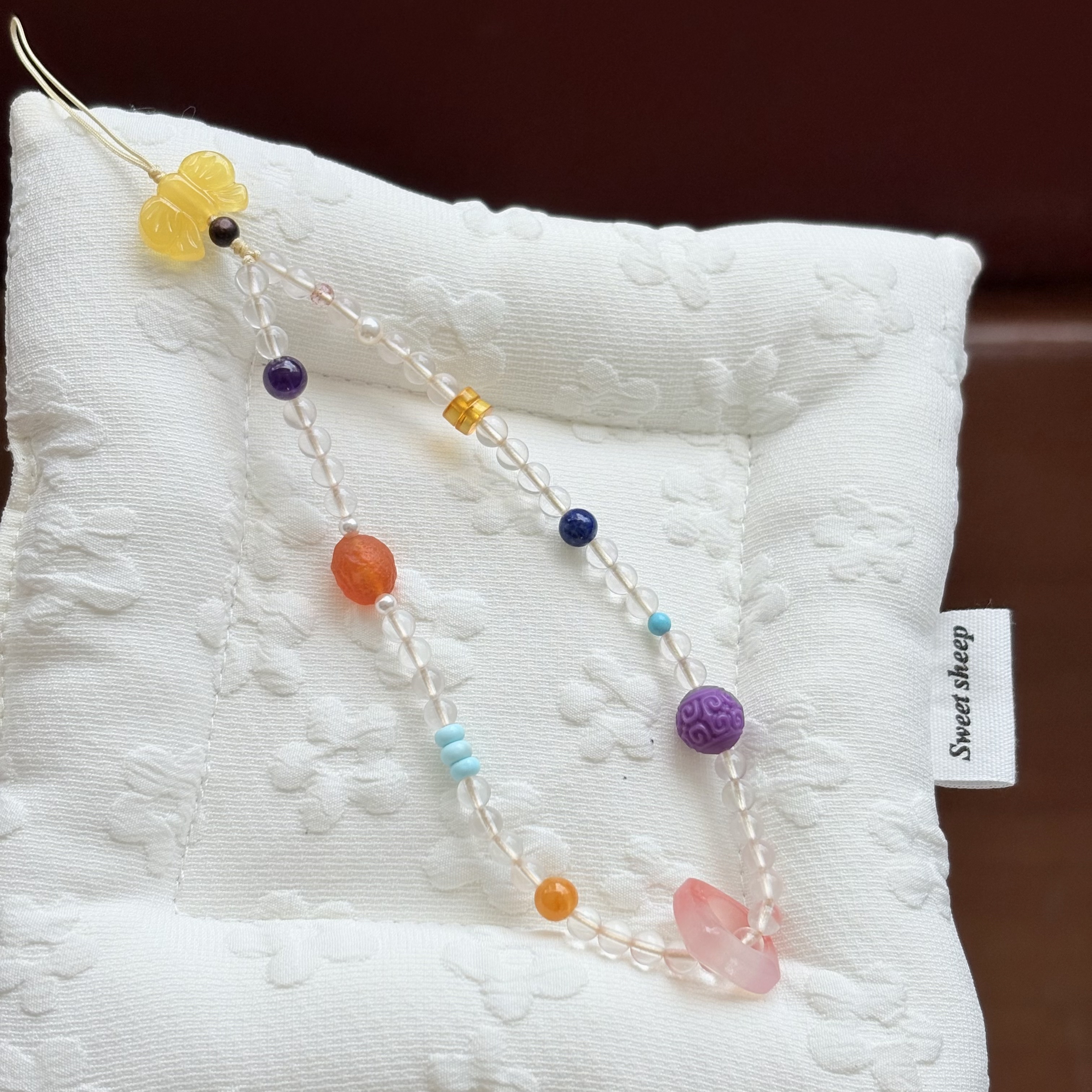 多宝手机挂件包包挂天然水晶玉石精致女饰品