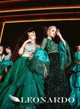 DORIS多莉丝礼服出租 绿色缎面高级重服饰 晚宴名媛派对生日趴