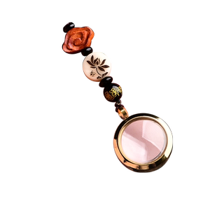 天然白水晶嘎乌盒挂件双面透明空瓶吊坠可打开装朱砂毛发男女项链