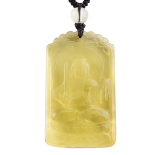 天然巴西黄水晶本命佛不动尊菩萨属鸡不动明王生肖守护神男女佛像