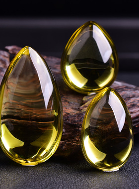 定制平安无事牌许愿天然黄水晶