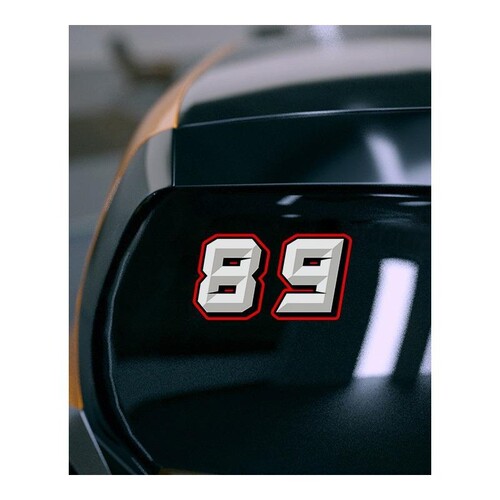 适用无极200R 250RR 300RR/AC 500R 525R号码贴纸防水反光车贴头