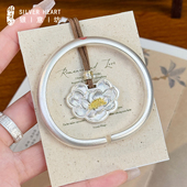 9999纯银实心银镯子年轻款 泥鳅背银手镯女款 2025新款 新年礼物女生