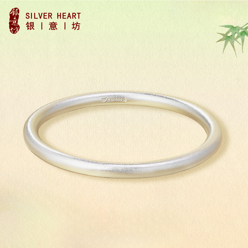 9999纯银手镯古法实心轻奢高级感