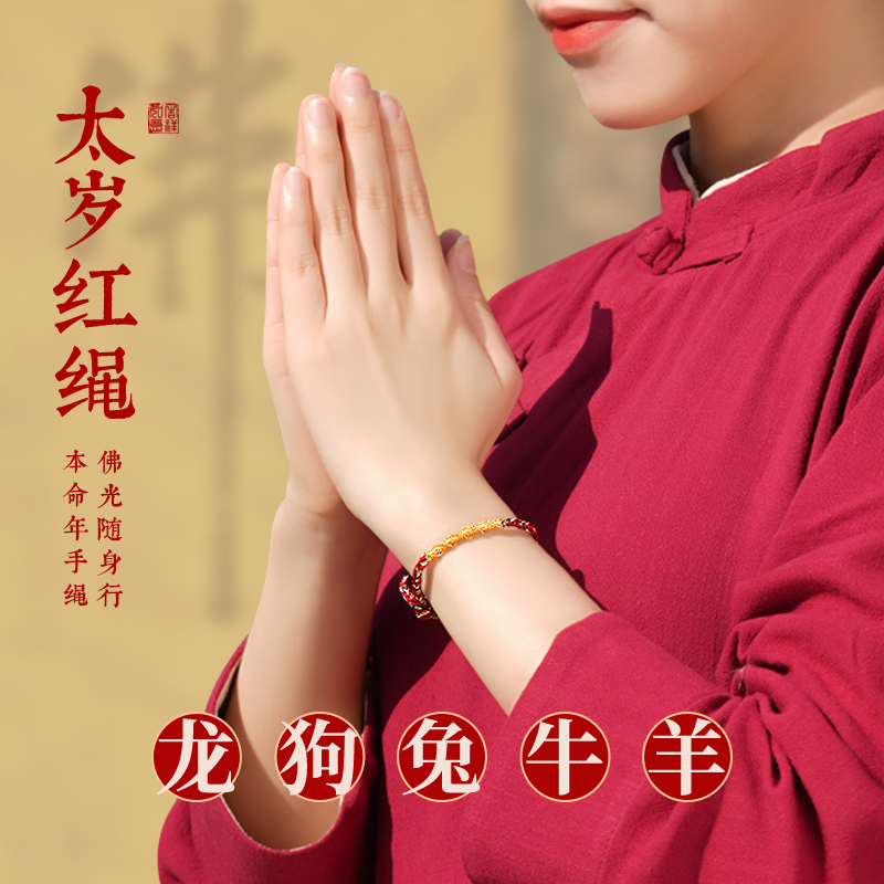 蛇年本命年手链女护身符编织红色手绳高颜值学生党手绳男生日礼物