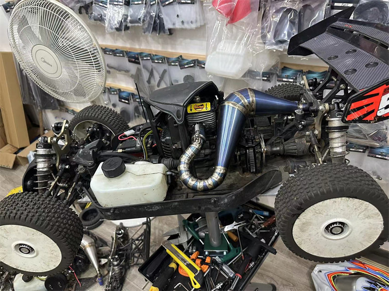 贝拓DTT 2.0 Baja 汽油车短卡 LOSI 5T 若凡LT MCD 钛合金排气管