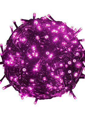 节庆氛围装饰小彩灯led紫色串灯10~100米Christmas light string