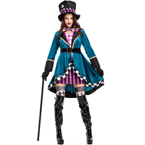 绿野仙踪万圣节服装梦幻仙境童话角色变装服成人女款魔术师表演服