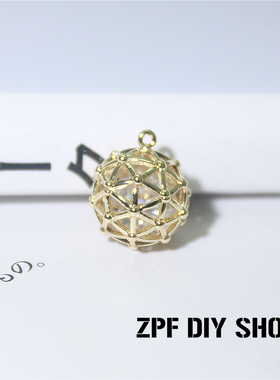 diy制作水钻闪闪小球材料首饰