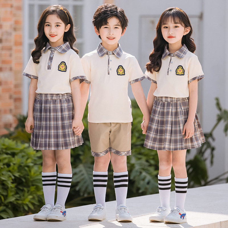 幼儿园园服夏装小学生夏季校服套装儿童两件套运动服短袖夏天班服