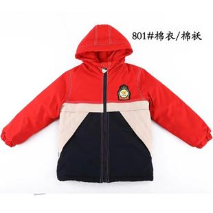 801幼儿园园服秋冬季新款加厚红色男女儿童冲锋衣一体棉服小学生