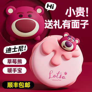 草莓熊热水袋暖宝宝充电款防爆正品暖手宝2024新款小生日礼物女生