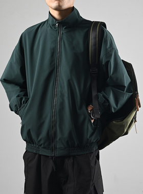 XGI 新款立领夹克男女日系宽松休闲纯色复古街头Ins潮牌登山外套