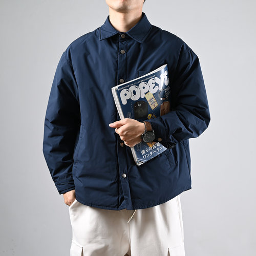 日系羽绒衬衫男女款ins潮牌休闲翻领羽绒服宽松百搭秋冬季外套