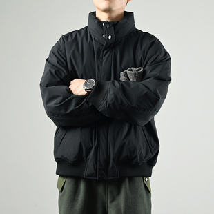 XGI羽绒服男冬季 潮牌立领羽绒夹克潮 保暖外套90白鸭绒衣2025新款