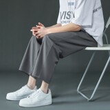 2025夏款休闲裤男士宽松阔腿裤K915P20，男装休闲裤，星座1108-1