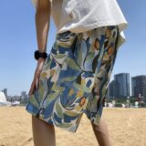 2025夏季新款男士休闲五分裤宽松沙滩裤DK5512P20，男装牛仔裤，星座1108-1