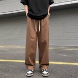 2025新款男宽松型日系简约纯色休闲裤潮K2925P38，男装休闲裤，星座1108-1