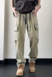 2025新款男士工装牛仔裤复古宽松休闲直筒裤K6088P55，男装牛仔裤，星座1108-1