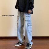 2025春帅气微弹慵懒男长裤青春流行潮流潮牛仔裤K902P58，男装牛仔裤，星座1108-1