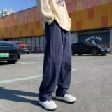 2023日系时尚宽松型长裤青春流行男新款纯色休闲裤K2939P38，男装休闲裤，星座1108-1