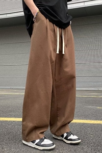 2025新款男宽松型日系简约纯色休闲裤潮  K2925 P38图片