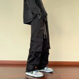 2025春季美式vibe风冲锋裤子设计感痞帅多口袋工装休闲长裤K27，男装工装外套，星座1108-1