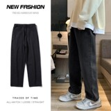 港风2025新款经典牛仔裤男宽松直筒牛仔长裤K360P40，男装牛仔裤，星座1108-1