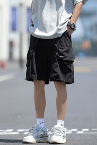 2025夏季工装短裤男士夏季薄款大码宽松休闲速干五分裤 DK37 P28图片