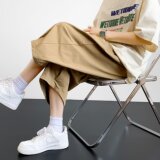 2025夏季新款男士阔腿裤休闲裤宽松七分裤K841P30，男装牛仔裤，星座1108-1