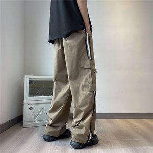 2025夏季新款男士薄款宽松直筒休闲裤直筒运动裤 K80 P40图片
