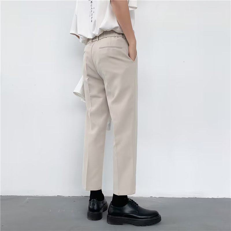 2025夏季新款男士薄款休闲裤修身西裤正装商务九分裤XK224P40,男装西裤,星座1108-1