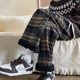 加绒加厚休闲格子裤K864P55，男装卫衣，星座1108-1