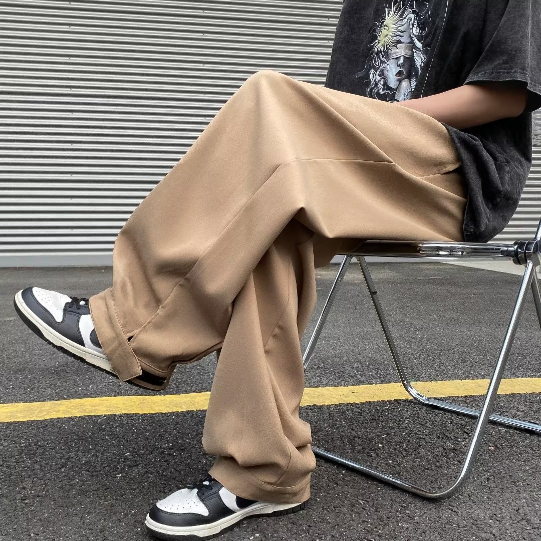 2025新款免烫垂感冰丝休闲长裤送腰带K2923P45,男装休闲裤,星座1108-1