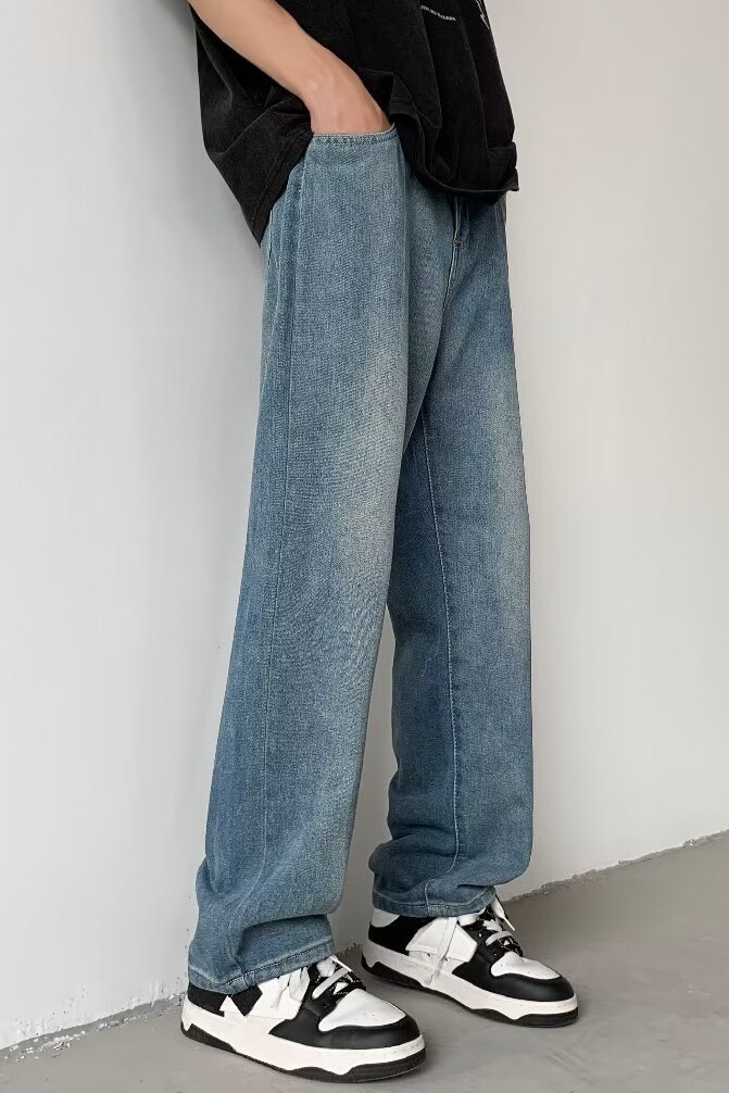 2025新款男士直筒牛仔裤K9033P40,男装牛仔裤,星座1108-1