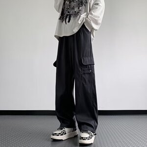 2025新款男休闲裤纯色直筒长裤 K7138 P40图片