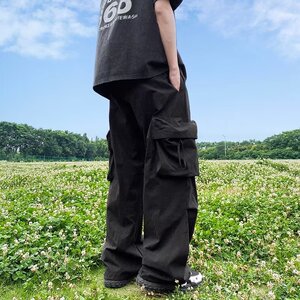 2025夏季新款男士休闲裤宽松工装薄款潮流运动裤 K275 P45图片