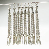 DIY饰品配件85mm古银合金流苏重工流苏步摇演出装 饰影视造型配件