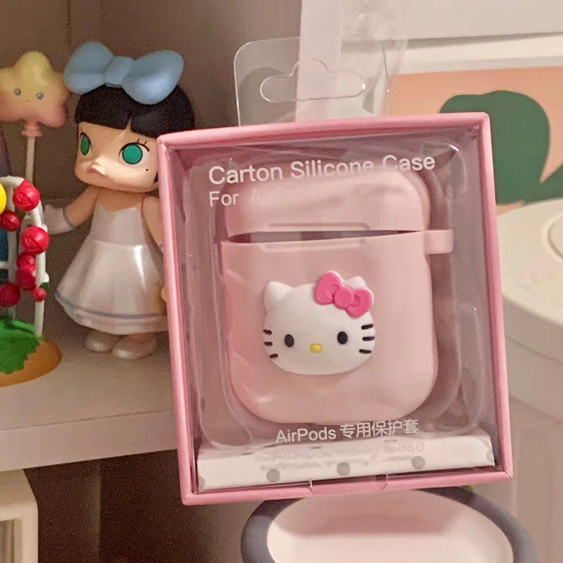 日韩卡通适用苹果Airpods2代无线蓝牙耳机保护套1/2代液态硅胶套防摔防丢,3C数码配件,耳机保护套,淘宝优惠券,粉丝福利购,淘宝优惠卷