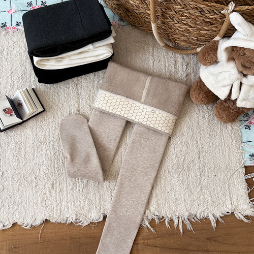 栀了成长记女童冬季加绒连裤袜