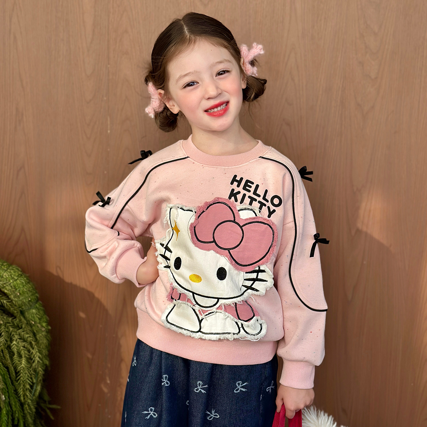 栀了成长记女童冬季可爱加绒卫衣