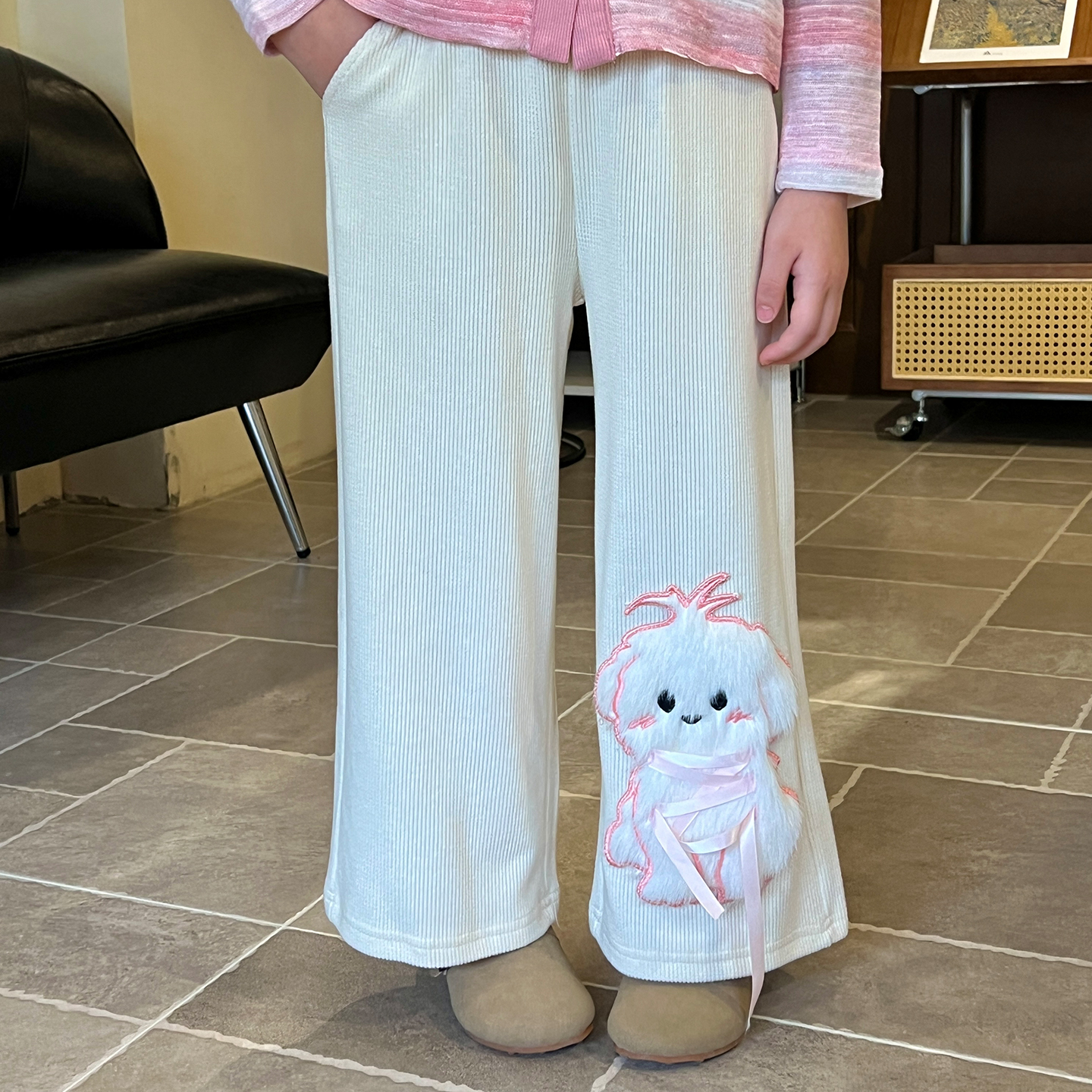 栀了成长记女童直筒裤