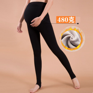 加绒加厚踩脚打底裤 保暖裤 秋冬款 冬季 子 高腰外穿东北厚款 孕妇棉裤