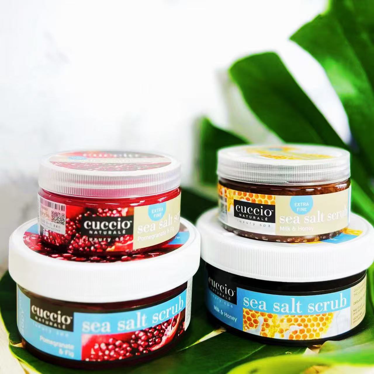 cuccio古詩奧海鹽磨砂去死皮厚繭