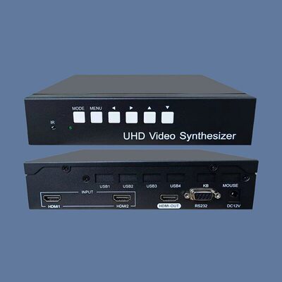 进口方案3440X1440满屏幕点对点高清两二画面分割器视频叠加120HZ