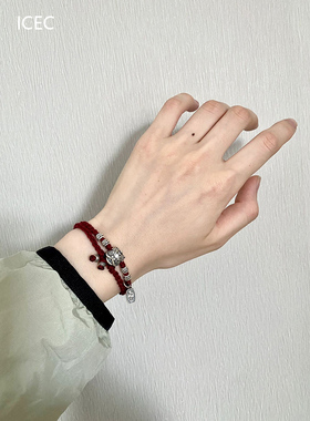 本命年醒狮纳福红绳手链