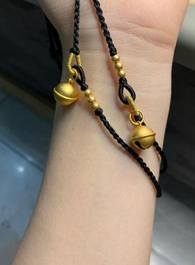 原创幸运沙金铃铛手链脚